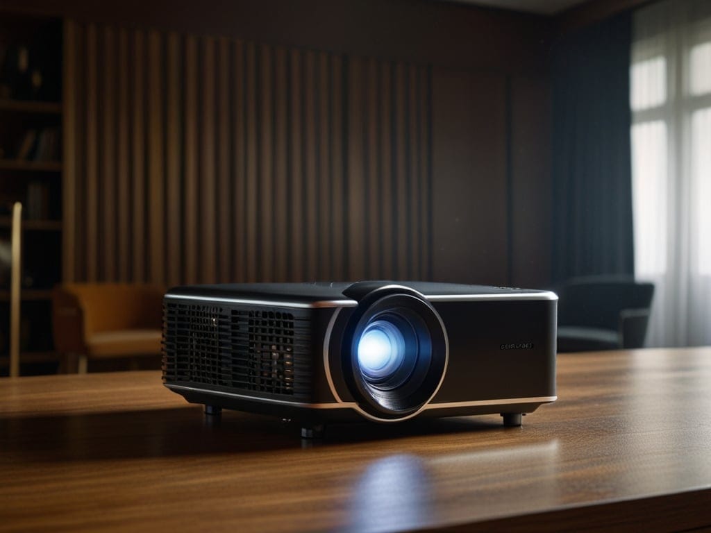 Smart Proyektor Murah, Ringkas, Bisa YouTube & Netflix: Polytron Smart CinemaX Projector 1 Sewa Proyektor Malang Murah