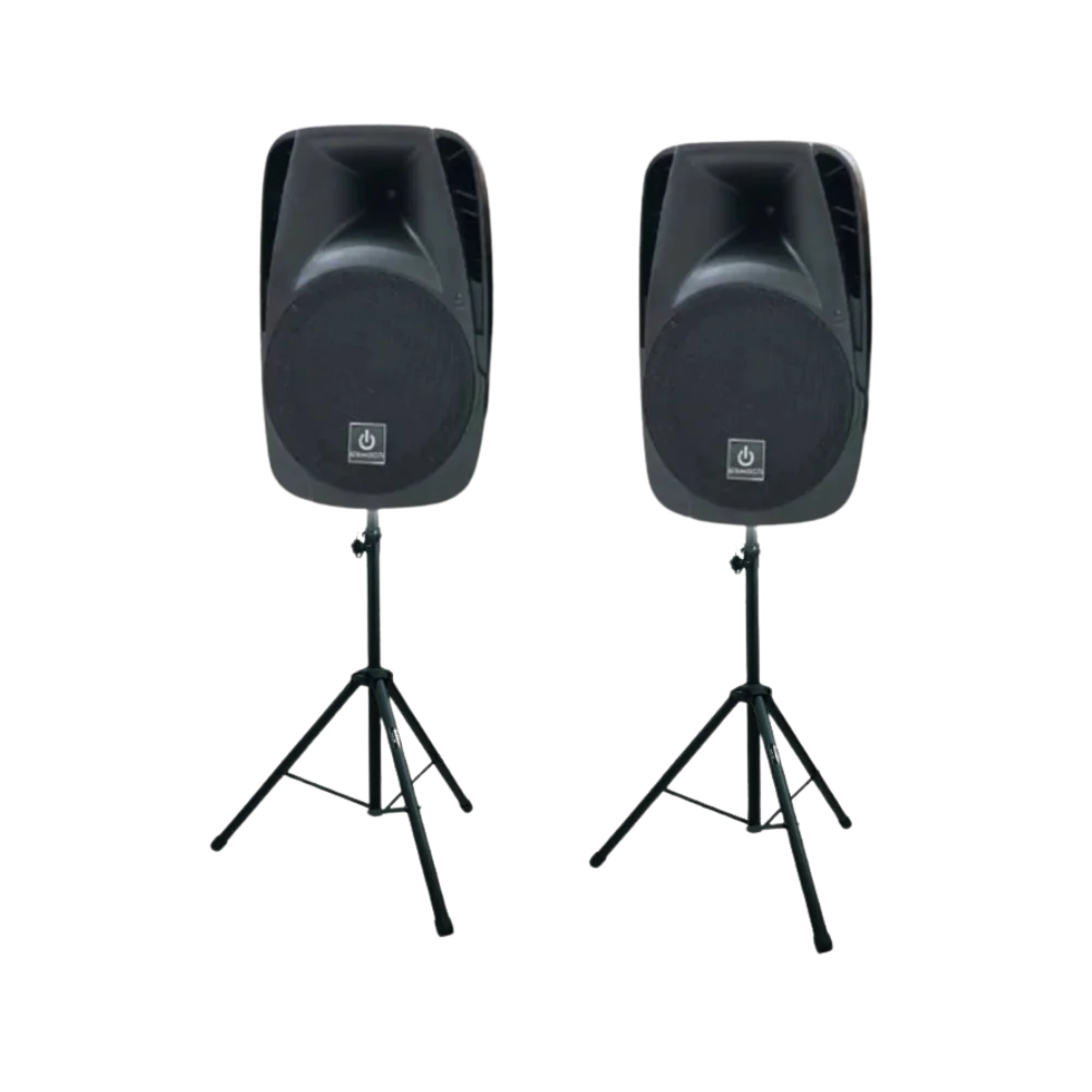 Sepasang speaker akustik Crimson Soul 15 untuk resepsi dan gathering