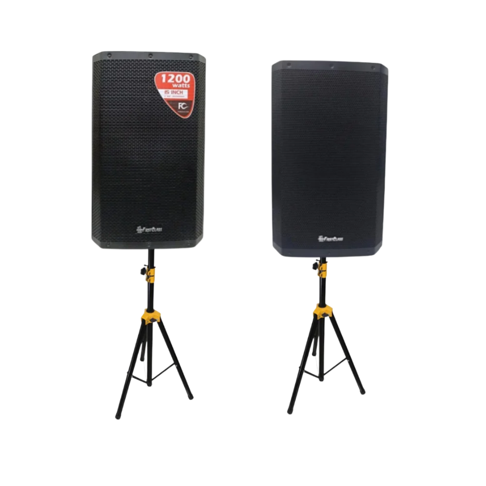 Sepasang speaker aktif FirstClass 1200W untuk konser dan festival